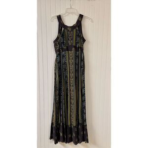 Free People maxi dress ties up back sz 8